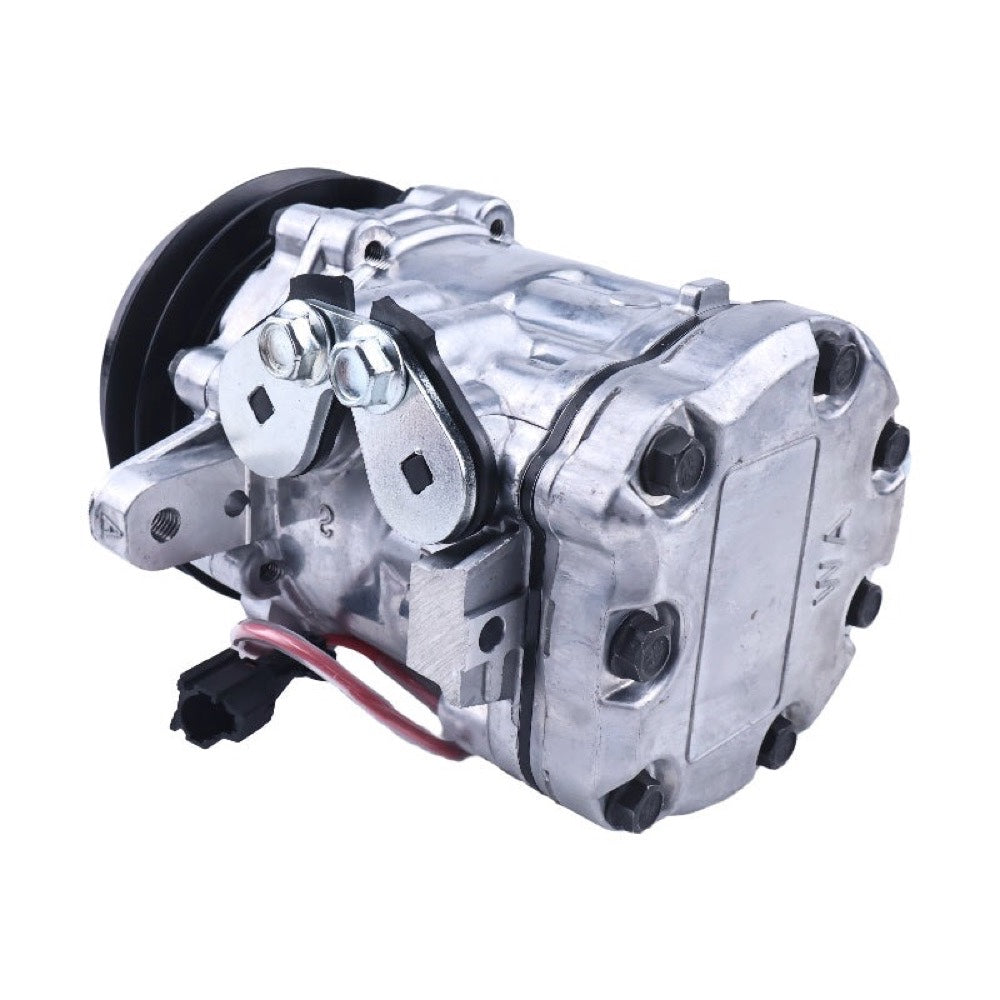 SD7B10 12V A/C Compressor 172B11-18100 compatible with Yanmar Excavator VIO80 VIO82 VIO33 SV100-2B SV100-2A VIO80-1A